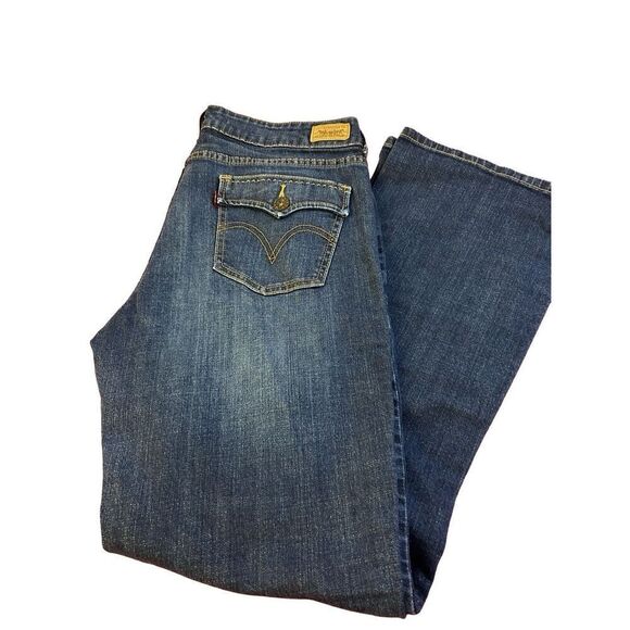 Levi's 526 Slender Bootcut denim jeans women's 14 - Picture 1 of 8